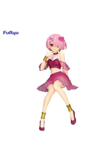 Hot Deals Re:Zero Starting Life in Another World Noodle Stopper PVC Statue Ram Twinkle Party Another Color Ver. 14 cm