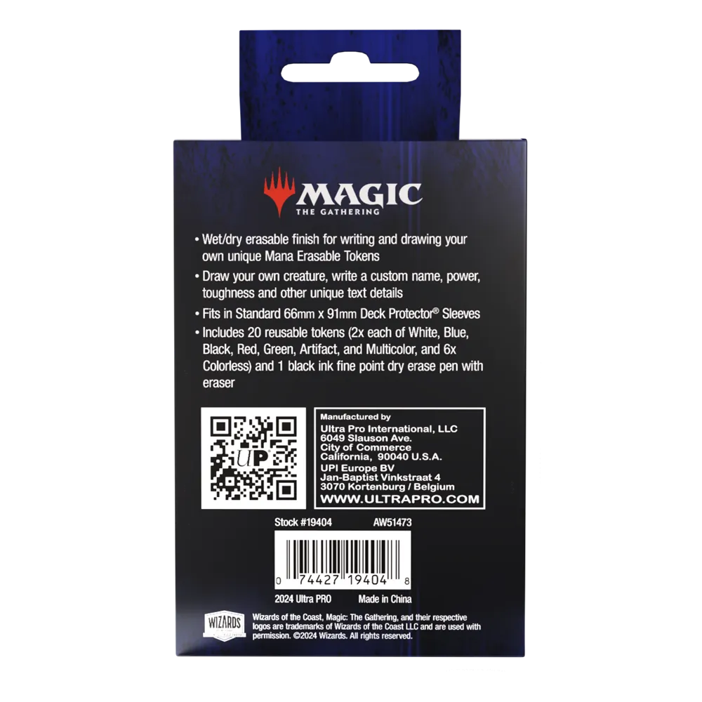 Erasable Tokens for Magic: the Gathering - UP
