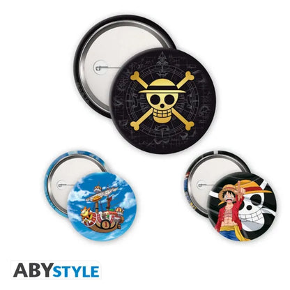 One Oiece - Badge Pack - Skull & Luffy