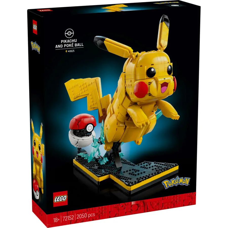 LEGO® Pokémon 72152 - Pikachu und Pokéball (2050 Teile)