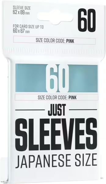 Just Sleeves - Japanese Size - 60 Sleeves - Different Colors