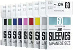 Just Sleeves - Japanese Size - 60 Sleeves - Different Colors