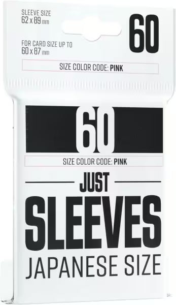 Just Sleeves - Japanese Size - 60 Sleeves - Different Colors