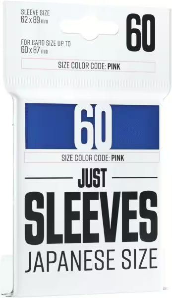Just Sleeves - Japanese Size - 60 Sleeves - Different Colors