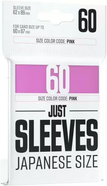 Just Sleeves - Japanese Size - 60 Sleeves - Different Colors