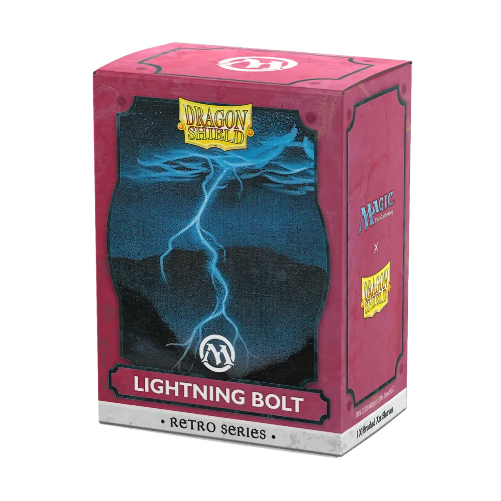 Dragon Shield - Lightning Bolt - Brushed Art Sleeves Standard Size
