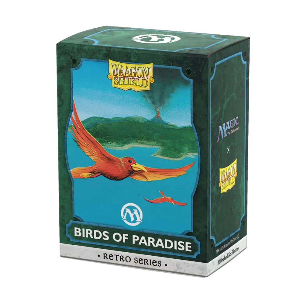 Dragon Shield - Birds of Paradise - Brushed Art Sleeves Standard Size