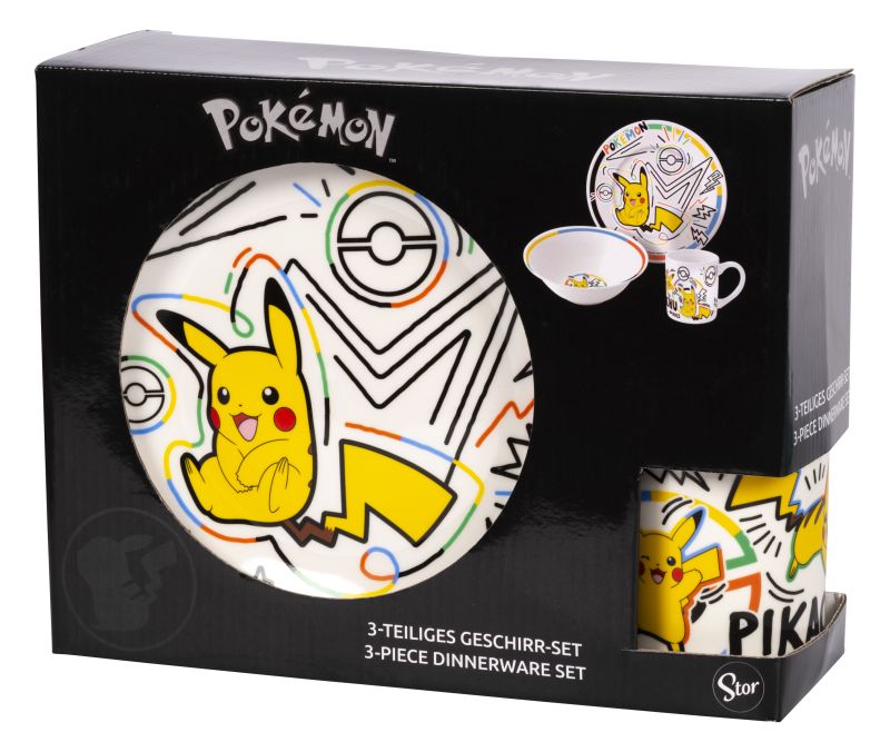 Pokémon - Rainbow Pikachu Frühstücksset