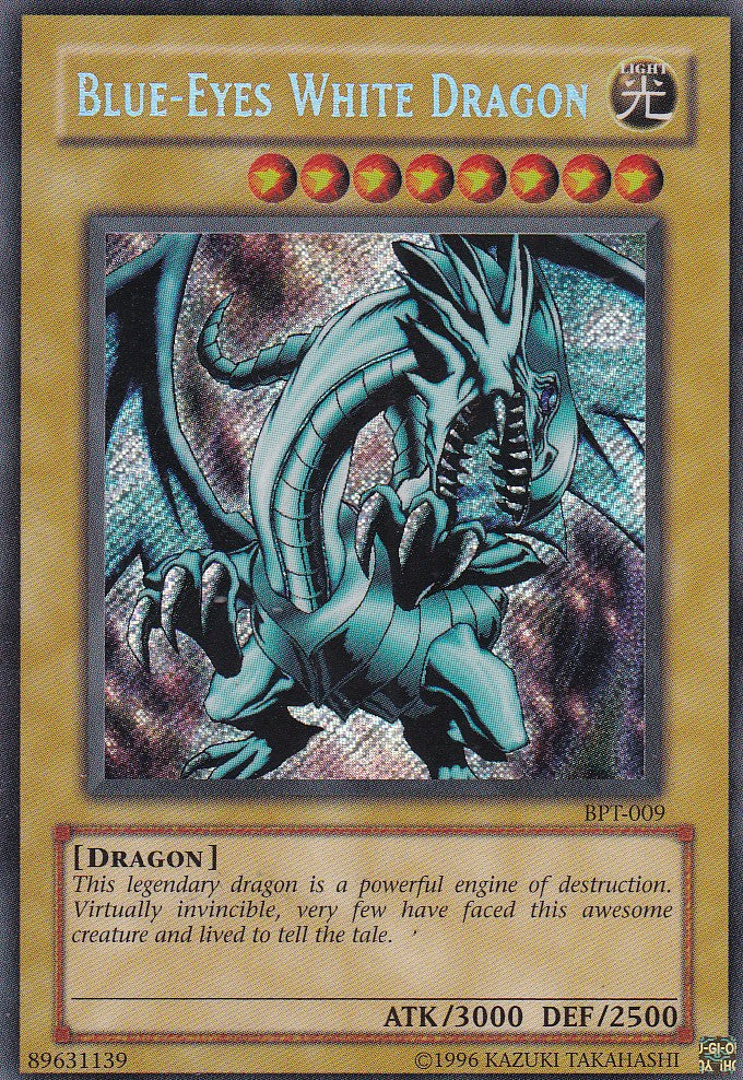 Blue-Eyes White Dragon BPT-009 Originalfoto Vorderseite