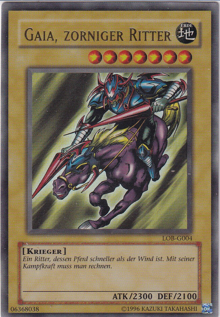Gaia zorniger Ritter LOB-G004 Originalfoto Vorderseite