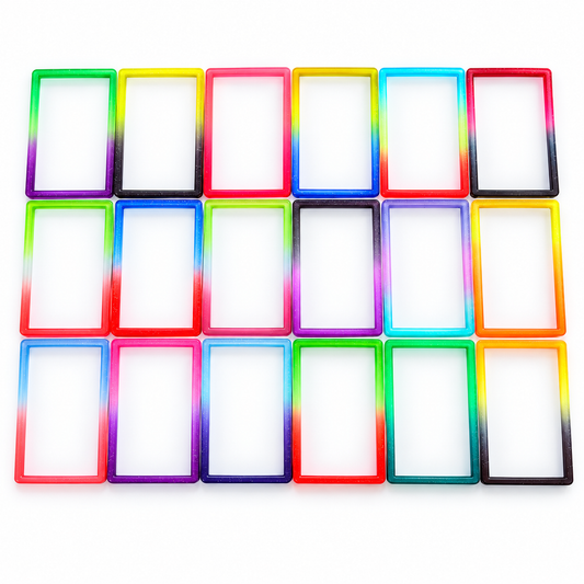 Graded Guard Schutzrahmen für PSA Slabs – bunte Farbverläufe, Produktübersicht
