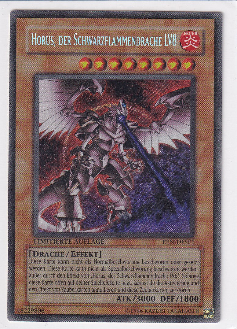 Horus, der Schwarzflammendrache LV8 EEN-DESE1 – Originalfoto Light Played