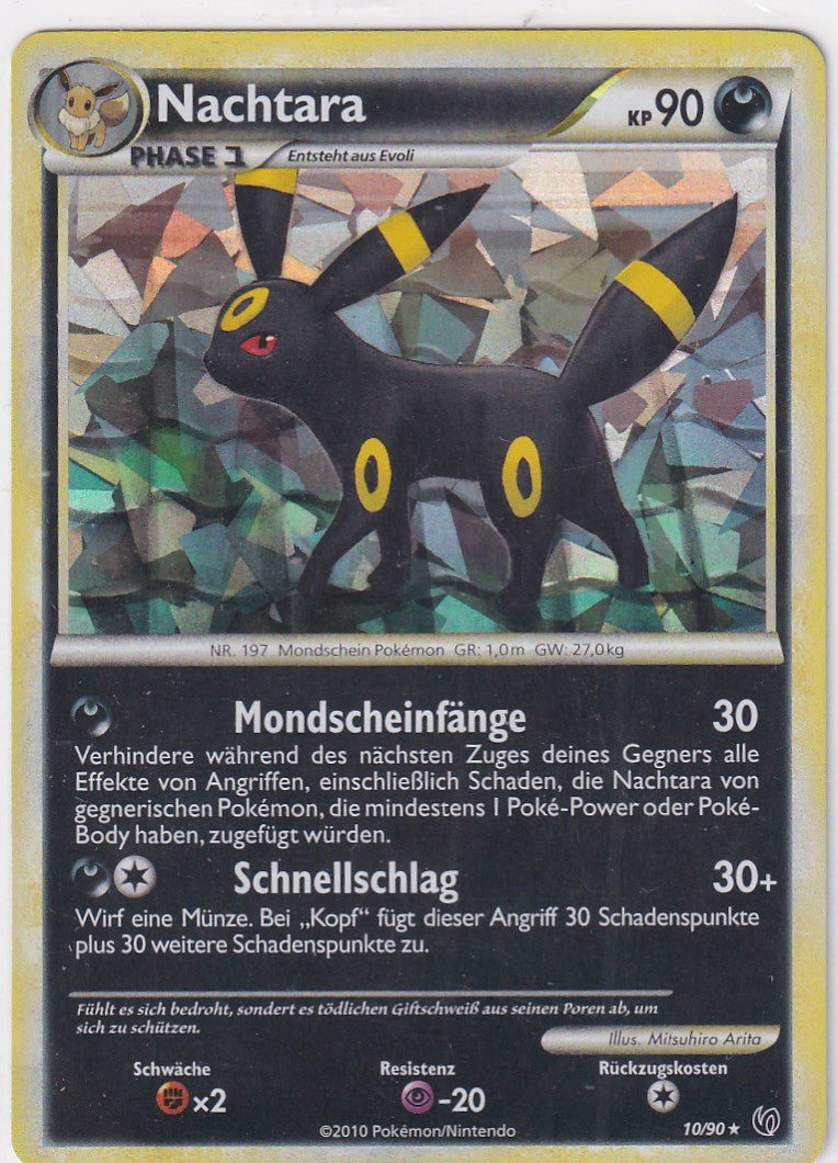 Nachtara 10/90 Unerschrocken Holo Deutsch EX Originalfoto