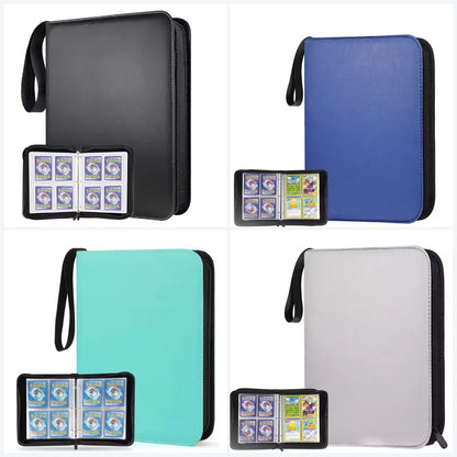 Vier Farben des PU 4er Binder Flexible by Siggy Toys: Schwarz, Blau, Hellgrün und Grau