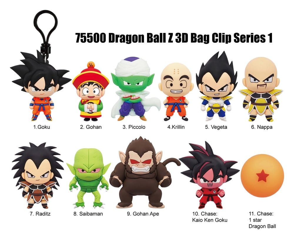 Dragon Ball Z 3D PVC-Taschenanhänger Serie 1