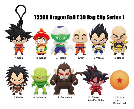 Dragon Ball Z 3D PVC-Taschenanhänger Serie 1